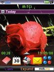 Download mobile theme love flower