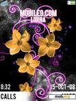 Download mobile theme Flowers&Stars.