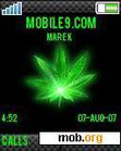 Download mobile theme Glowing Weed