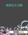 Download mobile theme Pink and Aqua Twirls