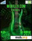Download mobile theme green guitar