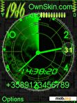 Download mobile theme Animated Radar Clock S60V3