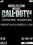 Download mobile theme Call Of Duty 4 Simple Theme