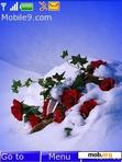 Download mobile theme roses ans snow