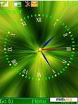 Download mobile theme green clock 1