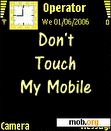 Download mobile theme animated dont touch by notturno