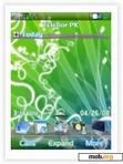 Download mobile theme Green Swirl