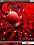 Download mobile theme red love