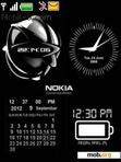 Скачать тему Animated Nokia Clock