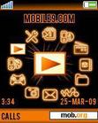 Download mobile theme Orange black round_menu
