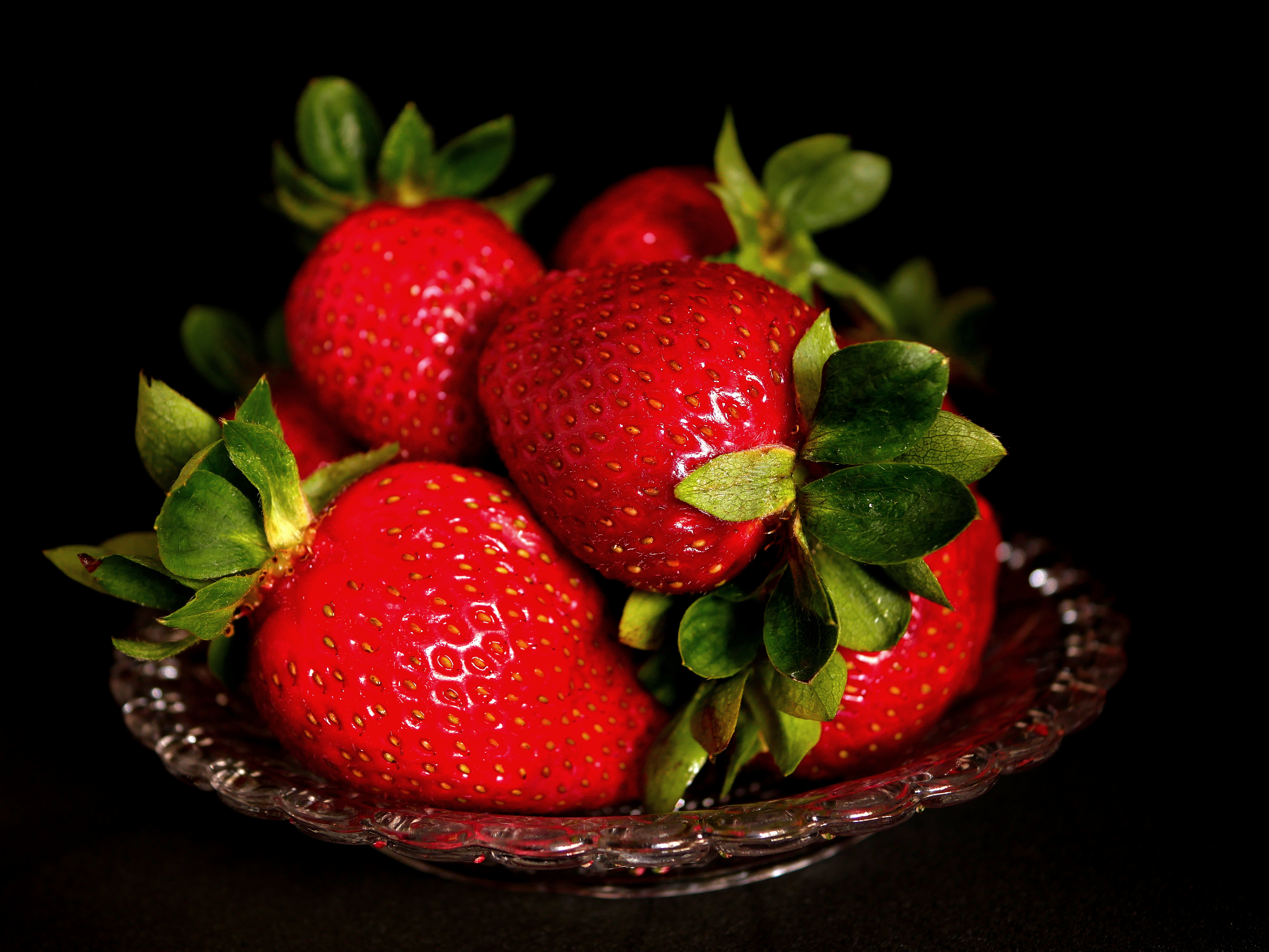 Desktop HD wallpaper: Fruits, Food, Strawberry, Berries, Dish free download...