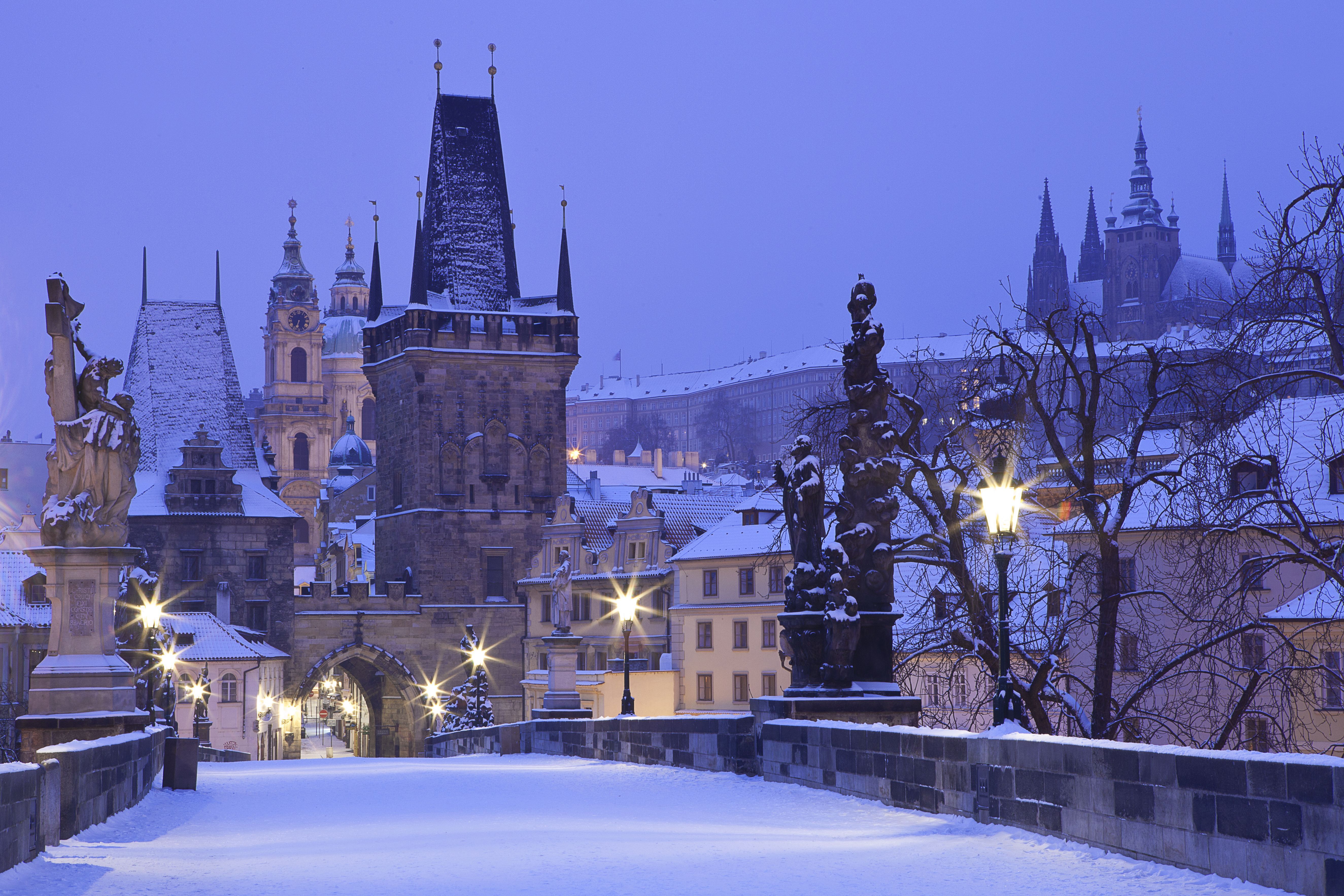 Прага Зимой Обои