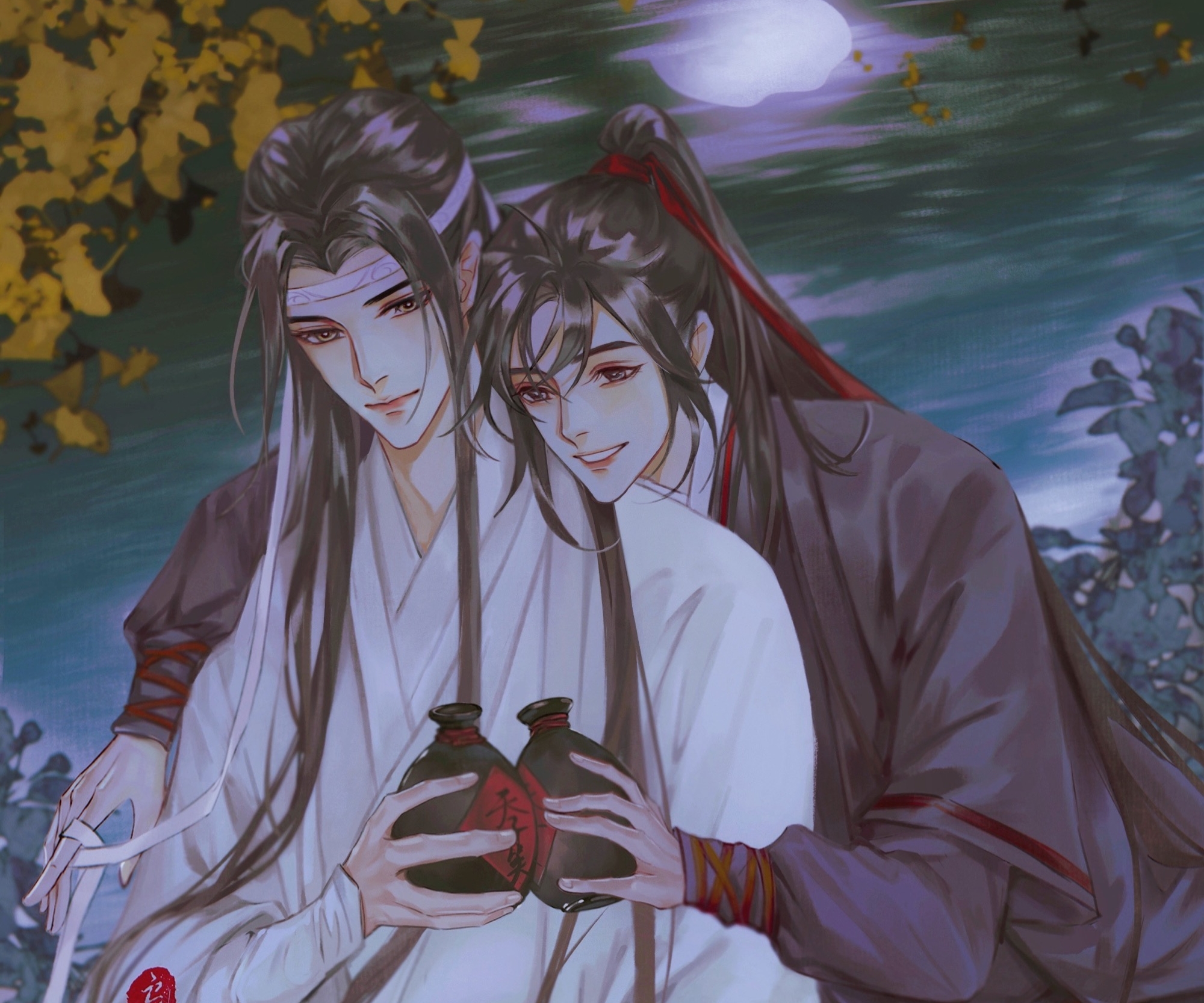 Fondo de pantalla para celular: Animado, Lan Wangji, Wei Wu Xian, Mo Dao Zu...