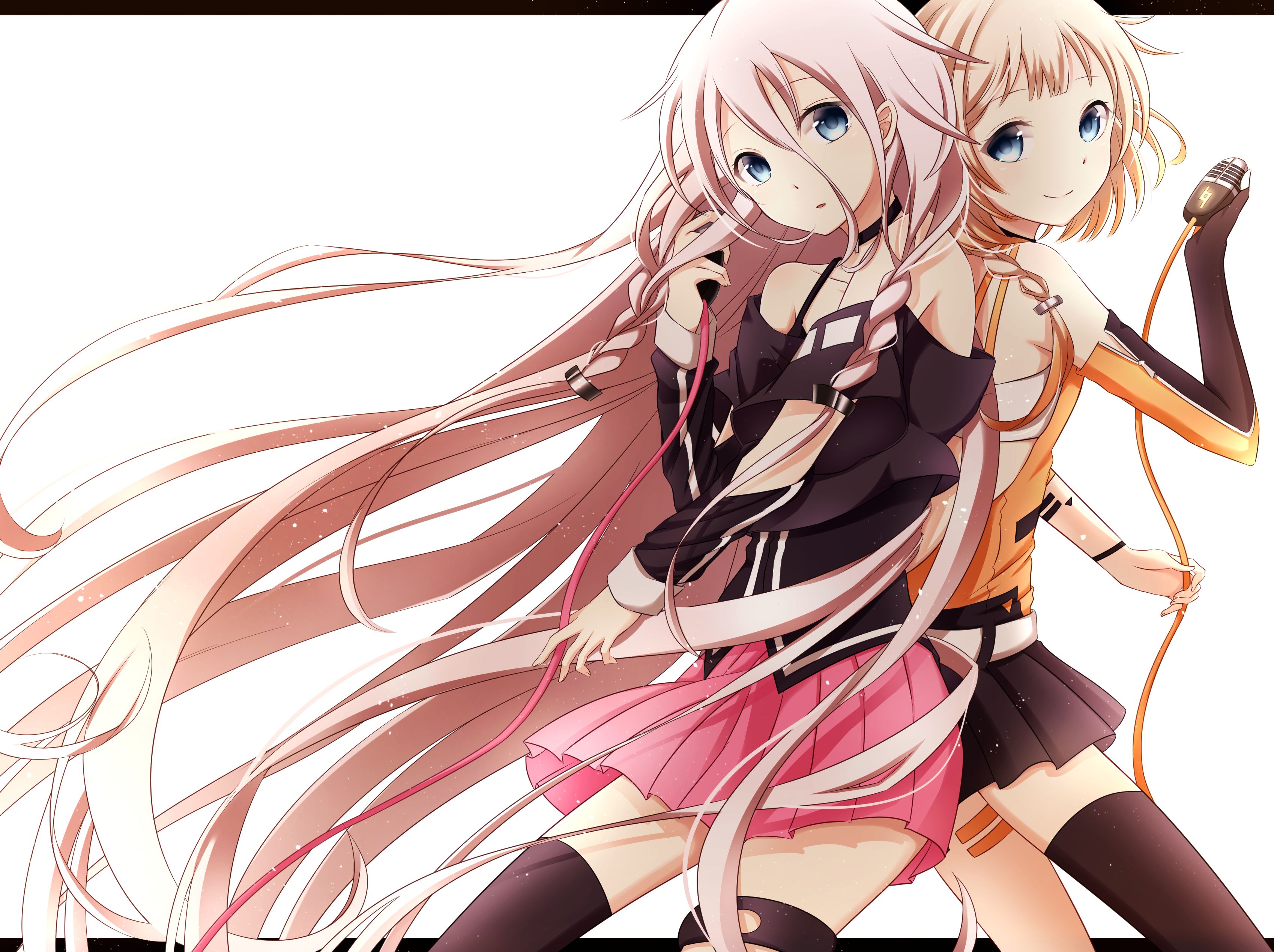 Desktop HD wallpaper: Anime, Vocaloid, Crossover, Ia (Vocaloid), One (Cevio), ...