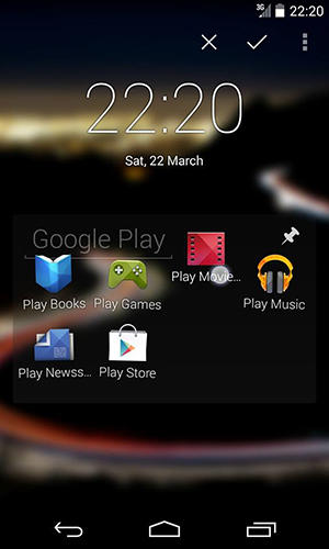 Screenshots des Programms Live Wallpaper and Theme Gallery für Android-Smartphones oder Tablets.