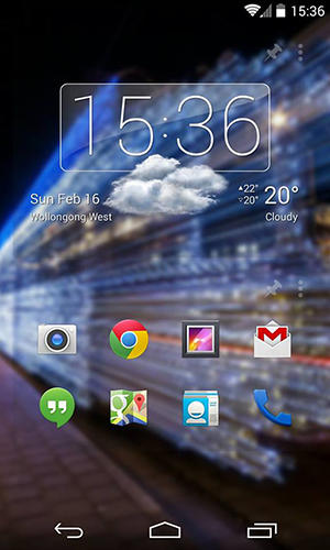 Screenshots des Programms Picturesque lock screen für Android-Smartphones oder Tablets.