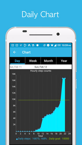 Screenshots des Programms Pushups Workout für Android-Smartphones oder Tablets.