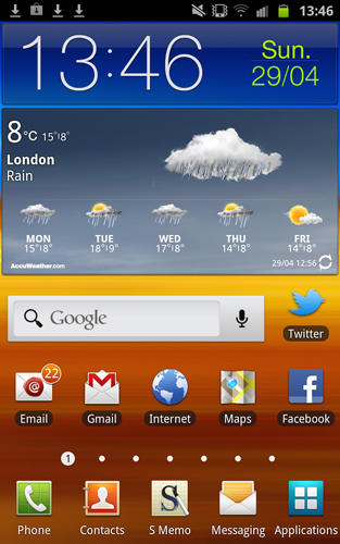 Baixar grátis Accu weather para Android. Programas para celulares e tablets.