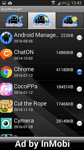Aplicación Android Manager para Android, descargar gratis programas para tabletas y teléfonos.