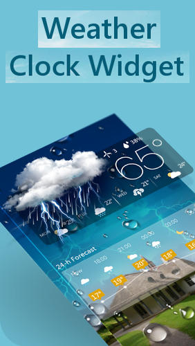 Weather and clock widget