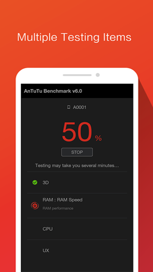 AnTuTu Benchmark的Android应用，下载程序的手机和平板电脑是免费的。