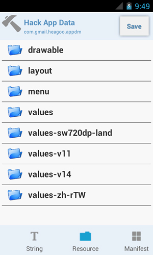 Capturas de pantalla del programa Apk editor pro para teléfono o tableta Android.