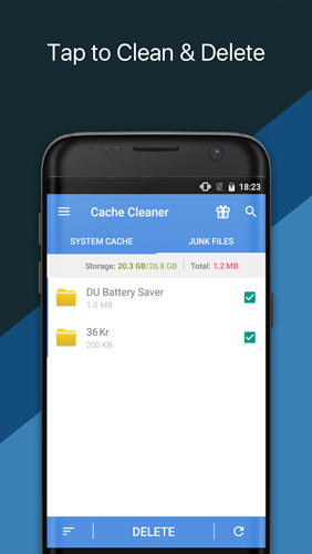 Aplicativo App Cache Cleaner para Android, baixar grátis programas para celulares e tablets.