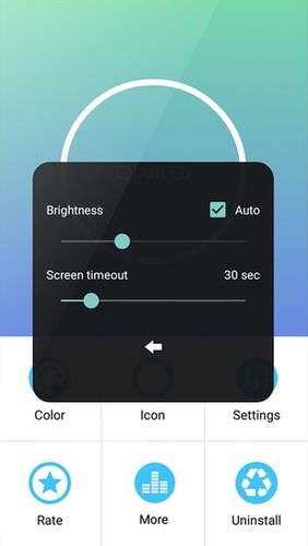 Screenshots des Programms Dock 4 droid für Android-Smartphones oder Tablets.