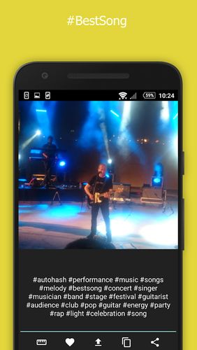 Capturas de pantalla del programa AutoHash para teléfono o tableta Android.