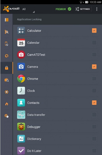 Screenshots of Avast: Mobile security program for Android phone or tablet.