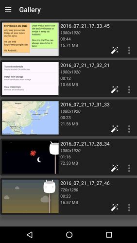 Baixar grátis AZ Screen recorder para Android. Programas para celulares e tablets.