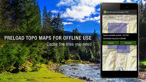 Descargar gratis Back country navigator para Android. Programas para teléfonos y tabletas.