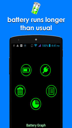 Capturas de tela do programa Battery Saving em celular ou tablete Android.