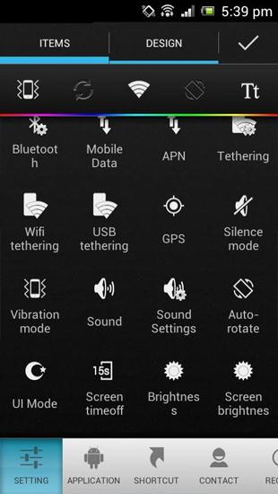 Screenshots des Programms Navbar apps für Android-Smartphones oder Tablets.