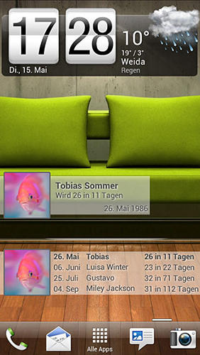 Capturas de pantalla del programa Business calendar para teléfono o tableta Android.