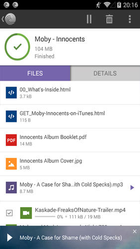 Aplicación BitTorrent Loader para Android, descargar gratis programas para tabletas y teléfonos.