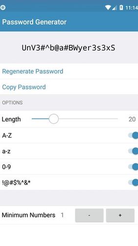 的Android手机或平板电脑Bitwarden: Password manager程序截图。