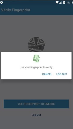 Screenshots des Programms Better app lock - Fingerprint unlock, video lock für Android-Smartphones oder Tablets.