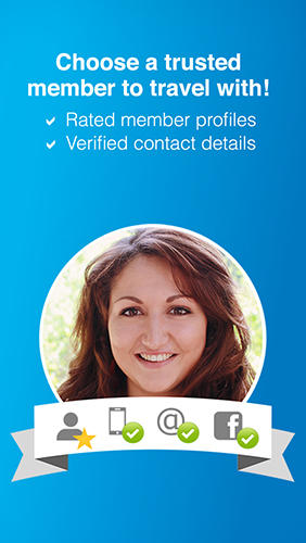 Screenshots of BlaBlaCar program for Android phone or tablet.