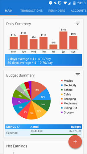 Laden Sie kostenlos Bluecoins: Finance And Budget für Android Herunter. Programme für Smartphones und Tablets.