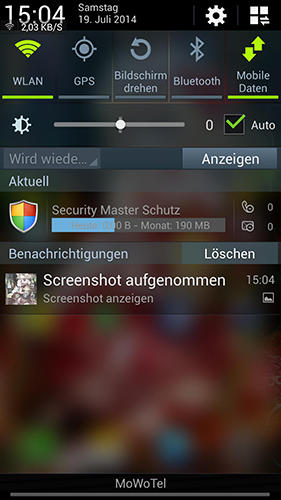 Baixar grátis Blurred system UI para Android. Programas para celulares e tablets.