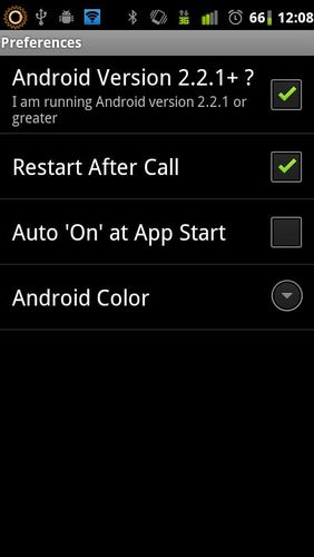 Screenshots of BTmono program for Android phone or tablet.