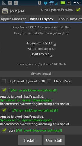Die App BusyBox Panel für Android, Laden Sie kostenlos Programme für Smartphones und Tablets herunter.