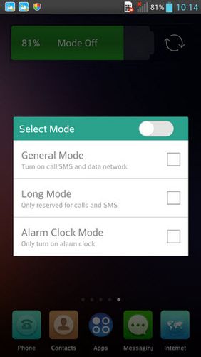 Screenshots des Programms TouchWiz für Android-Smartphones oder Tablets.