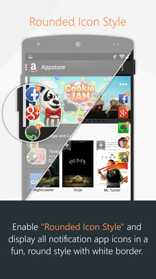 Screenshots des Programms Volume boost für Android-Smartphones oder Tablets.