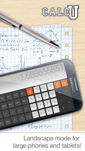 Application CALCU - Stylish calculator pour Android, télécharger gratuitement des programmes pour les tablettes et les portables.