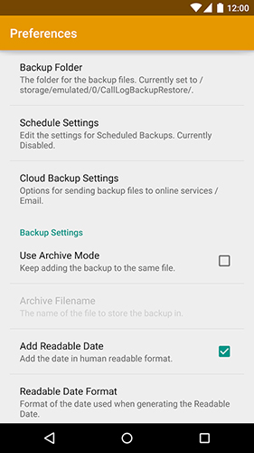 Die App Call logs backup and restore für Android, Laden Sie kostenlos Programme für Smartphones und Tablets herunter.