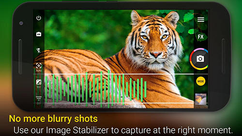 Capturas de pantalla del programa Camera zoom FX para teléfono o tableta Android.