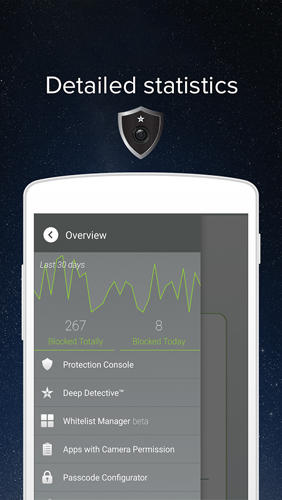 Aplicación Camera Guard: Blocker para Android, descargar gratis programas para tabletas y teléfonos.