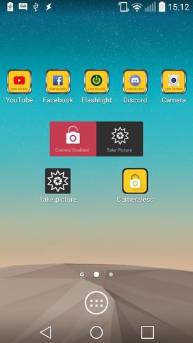 Screenshots des Programms Square droid für Android-Smartphones oder Tablets.